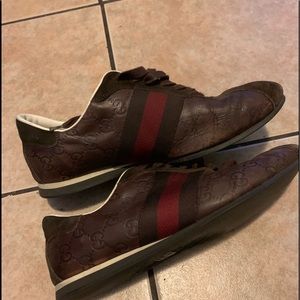 Men's Gucci Sneakers  BROWN SHOES